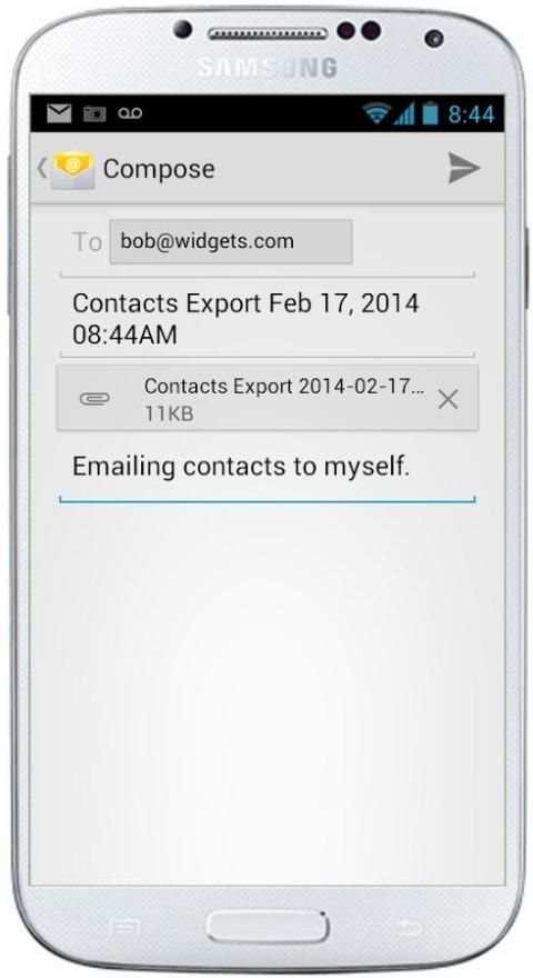 123 Contact Backup 4 تصوير الشاشة
