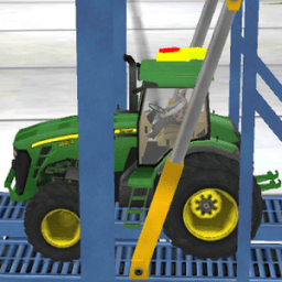 ikon Cargo Plane Pilot Operator. Carry Farm Tractors