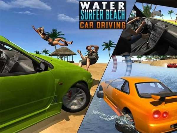 Water Surfer Beach Car Driving screenshot 1