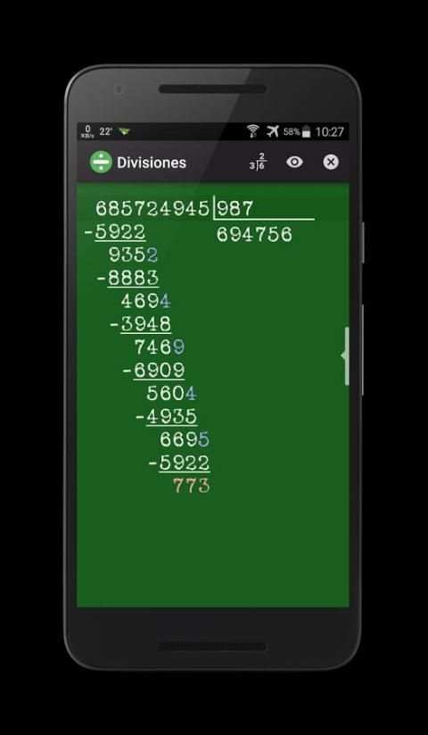 Calculadora Divisiones скриншот 4
