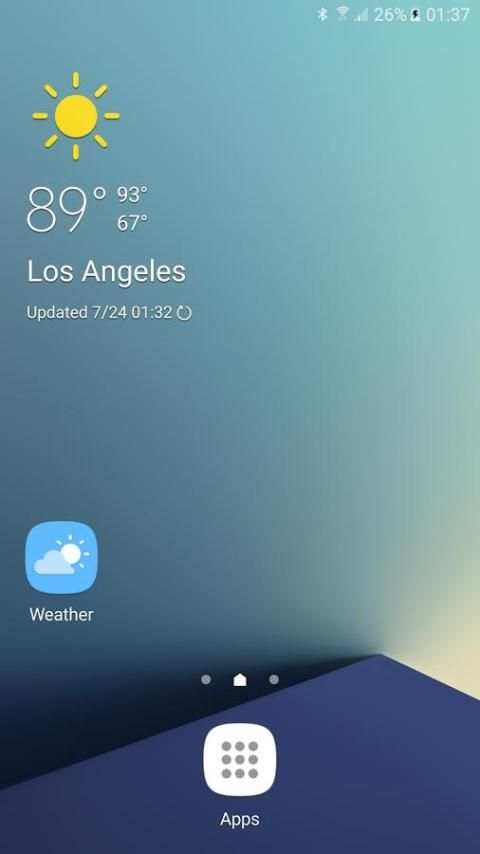 Weather Launcher for Galaxy скриншот 2