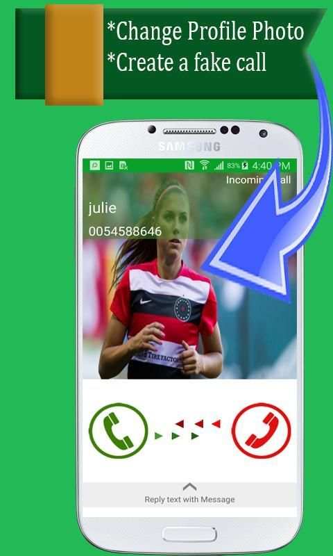 Fake Caller ID App 1 تصوير الشاشة