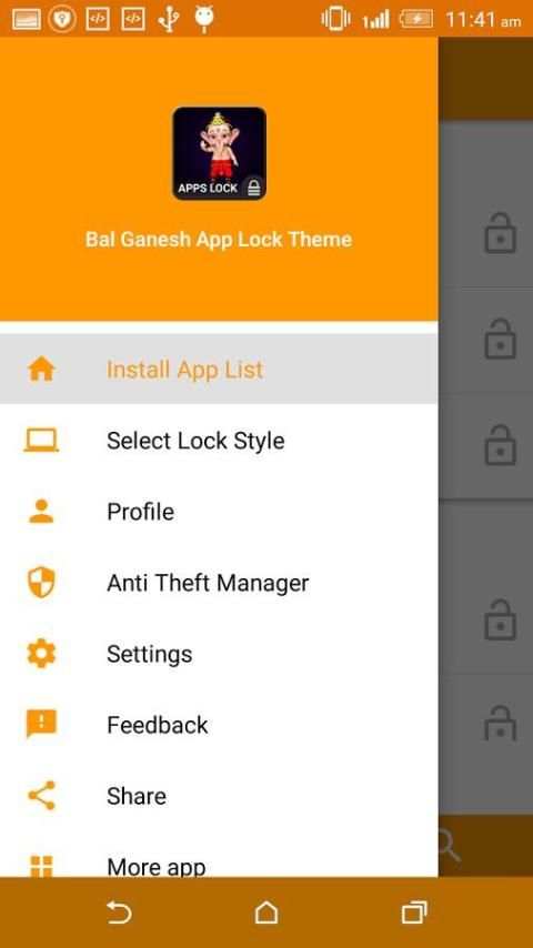 Bal Ganesh App Lock Theme 2 تصوير الشاشة