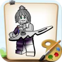 Coloring NinjaGo Battles Lego