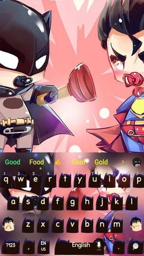 Super hero comic keyboard 1 تصوير الشاشة