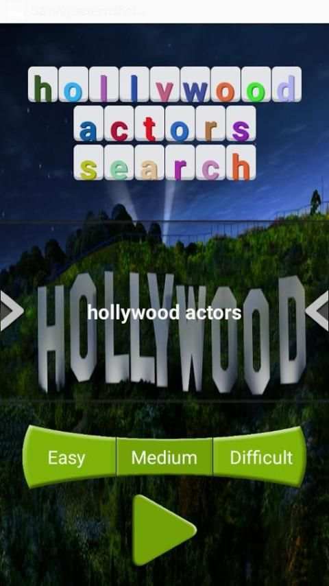 Hollywood actors search screenshot 2