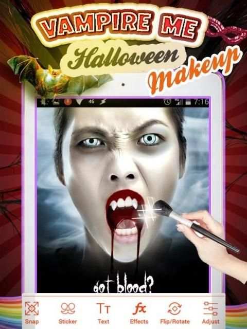 Vampire Me : Halloween Makeup Face 1 تصوير الشاشة