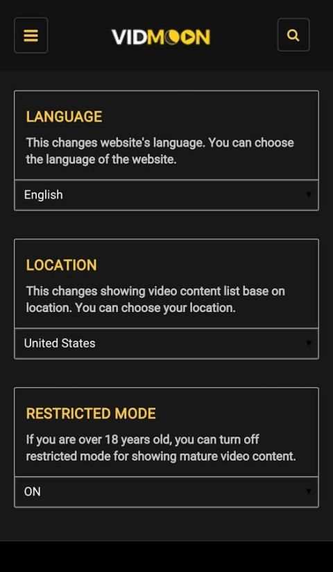 Vidmoon - Video search & watch скриншот 13