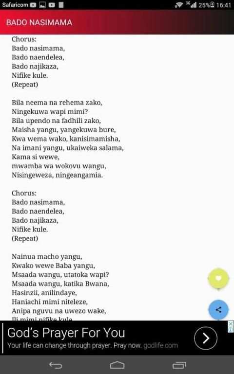 Kenya Music Lyrics screenshot 5