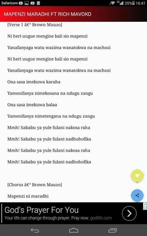 Kenya Music Lyrics screenshot 4