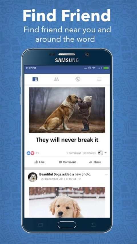 Lite for Facebook Messenger screenshot 1