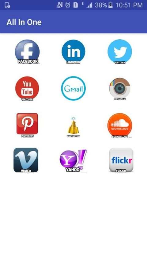 All In One Social Apps скриншот 4