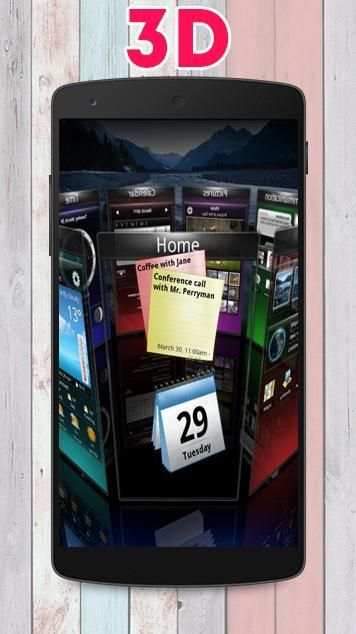 3D Super Launcher 1 تصوير الشاشة