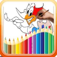 woody coloring pages woodpecker game free on 9Apps