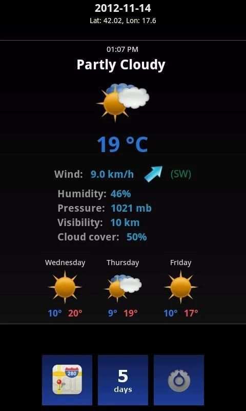 Click For Weather 4 تصوير الشاشة