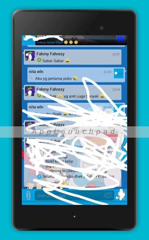 Tema dorae moon FOR BBM DUAL screenshot 3