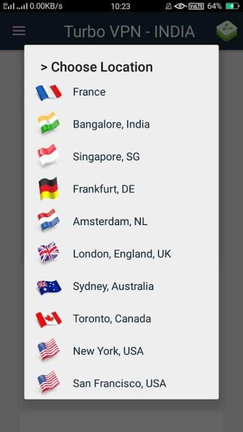 Turbo VPN - INDIA screenshot 1