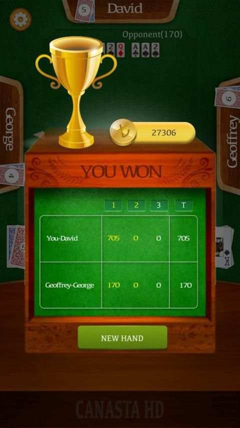 Canasta HD - Rummy Card Game скриншот 2