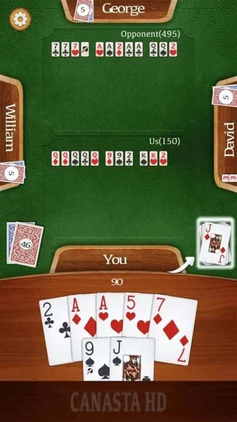 Canasta HD - Rummy Card Game screenshot 1