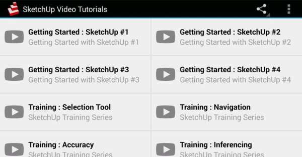 SketchUp Video Tutorials स्क्रीनशॉट 1
