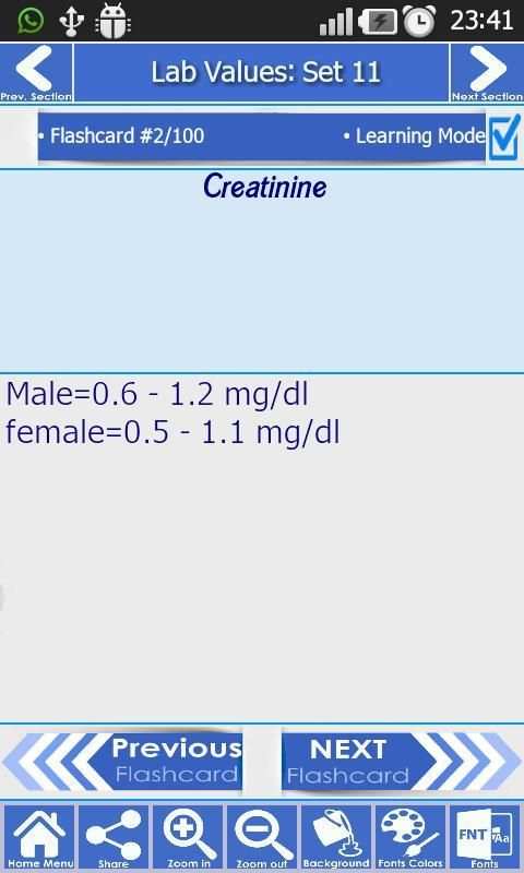 NCLEX Lab Values Calculation 5 تصوير الشاشة