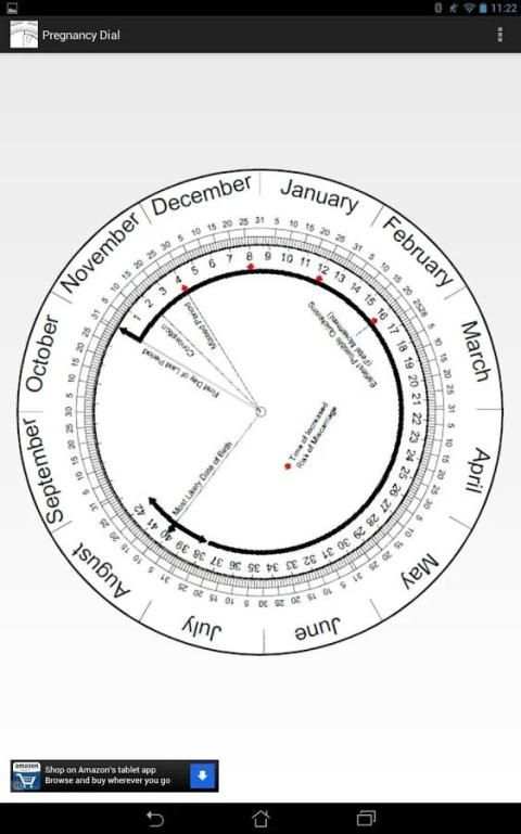 Pregnancy Calculator (Wheel) screenshot 1