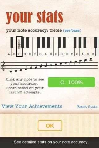 Note Trainer Lite Learn Piano скриншот 1