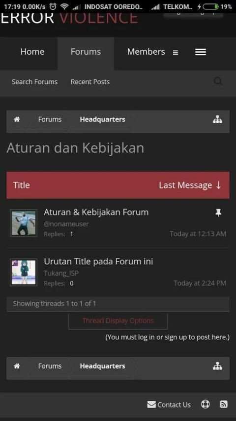 Error Violence Official Forum screenshot 1