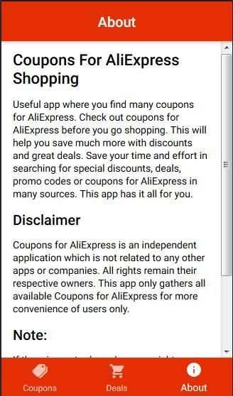 Coupons For AliExpress Shopping screenshot 1