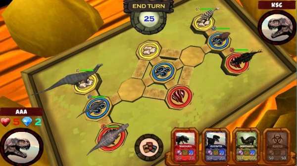 Dino King - Card Battle screenshot 1