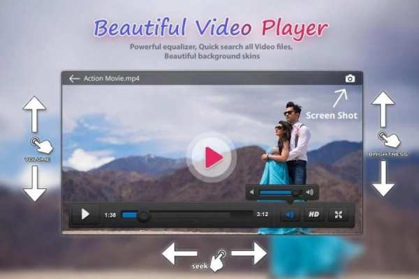 Beautiful Video Player स्क्रीनशॉट 1