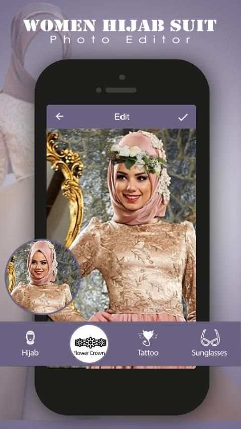 Hijab Women Suit Photo Editor screenshot 3