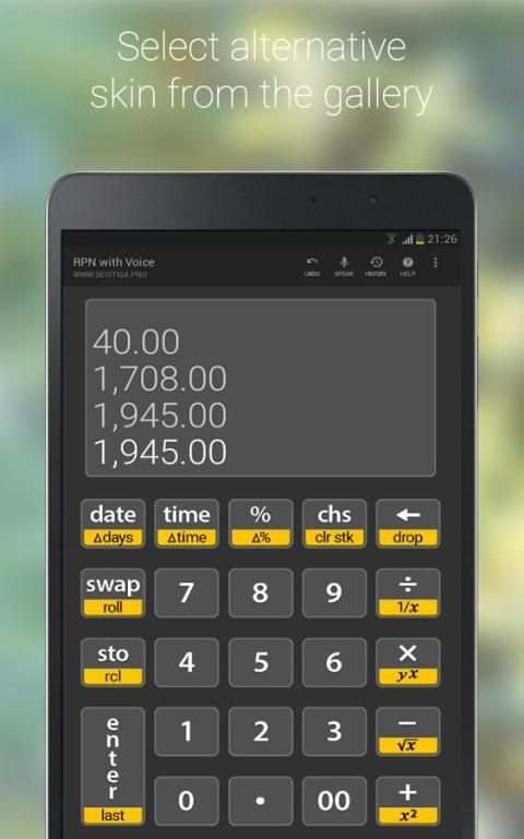 S3 RPN Calculator with Voice screenshot 2