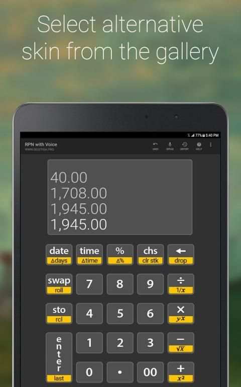 S3 RPN Calculator with Voice screenshot 10