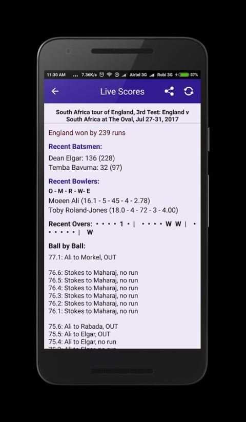 Cricket 4U - Live Cricket Score, Fixture, CricInfo screenshot 4