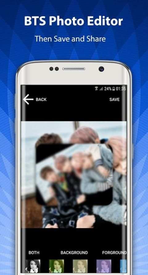 BTS Photo Editor -Fan Edition screenshot 1