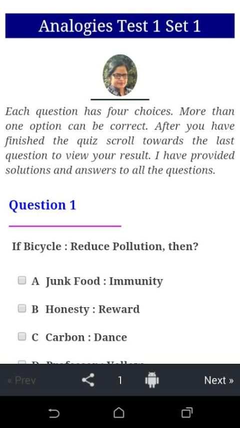Analogies - 1(Aptitude Quiz) скриншот 9