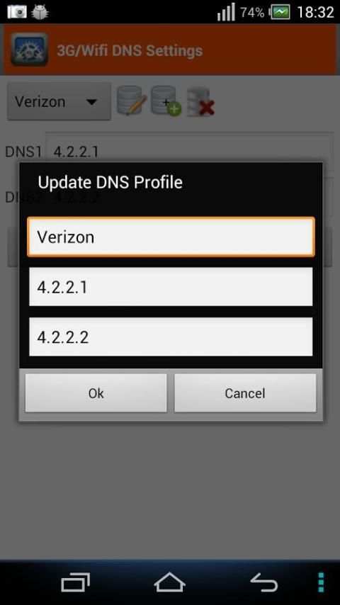 3G/4G/Wifi DNS Settings स्क्रीनशॉट 3