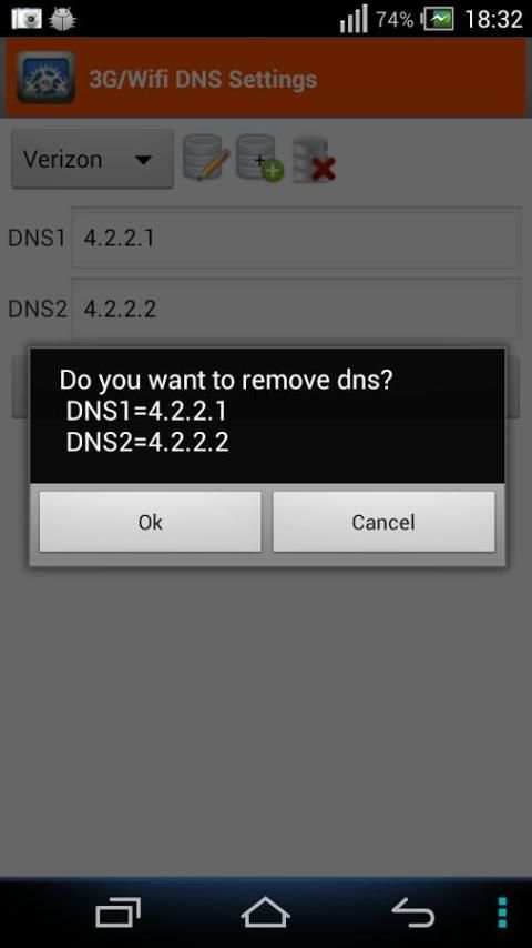 3G/4G/Wifi DNS Settings स्क्रीनशॉट 2