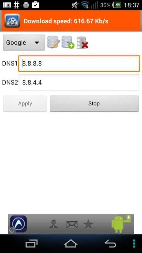 3G/4G/Wifi DNS Settings स्क्रीनशॉट 1