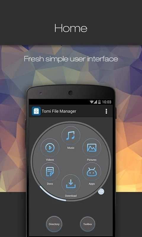 Tomi File Manager - Dark Theme screenshot 8