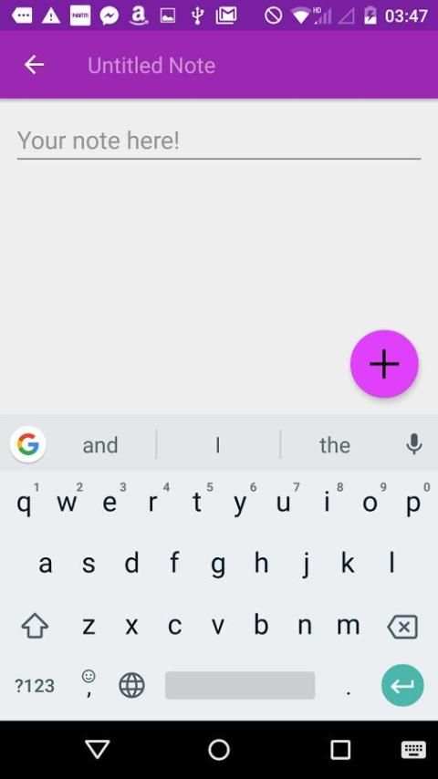 AndroPad screenshot 1