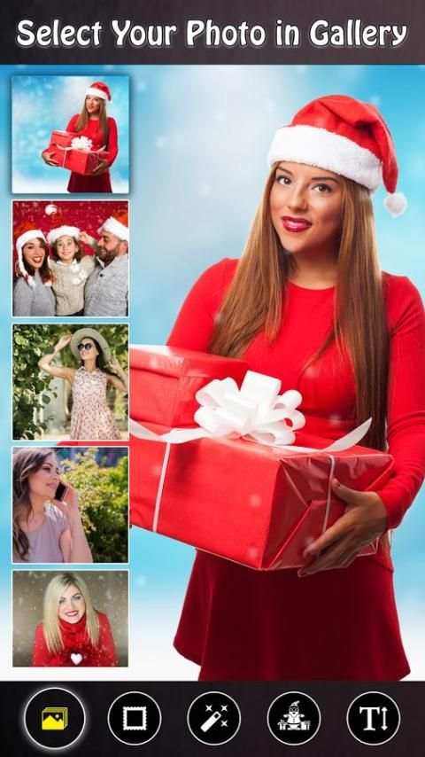 Christmas Photo Frame Editor 2017 स्क्रीनशॉट 2