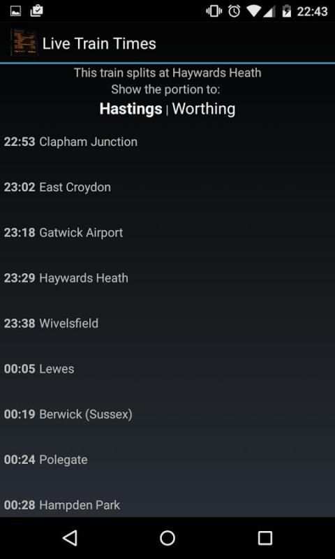 Live Train Times 1 تصوير الشاشة