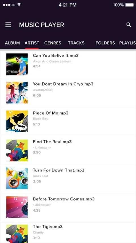 Default Music Player screenshot 3