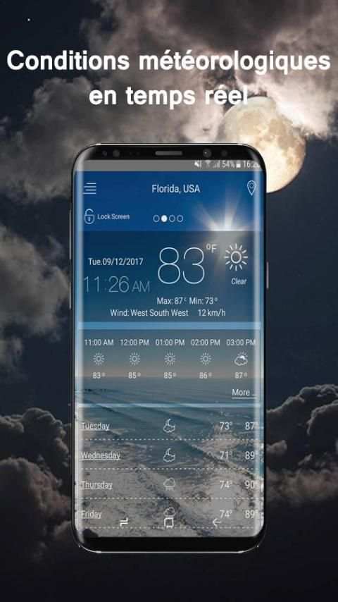 Pro Weather Forecast 5 تصوير الشاشة
