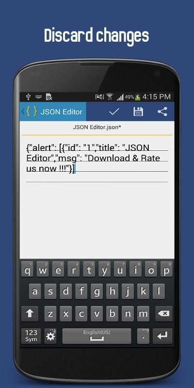 JSON Editor скриншот 5
