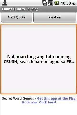 Funny Quotes Tagalog screenshot 1