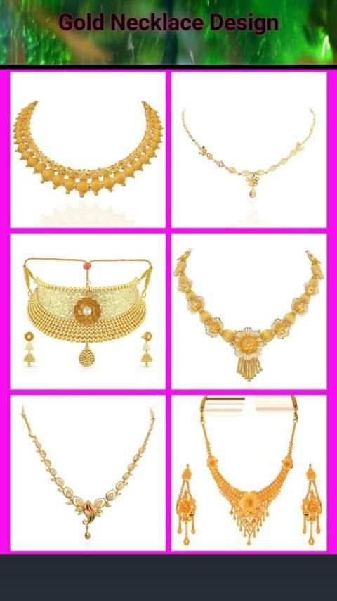 Gold Necklace Design screenshot 2