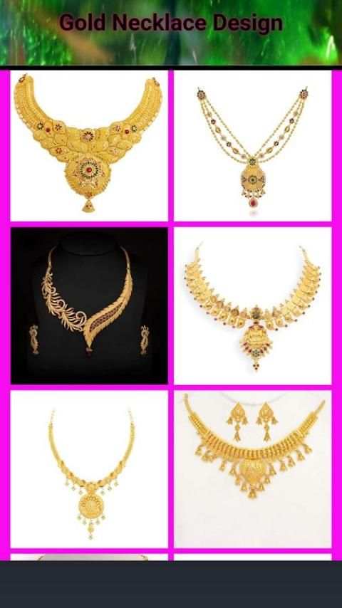 Gold Necklace Design screenshot 5